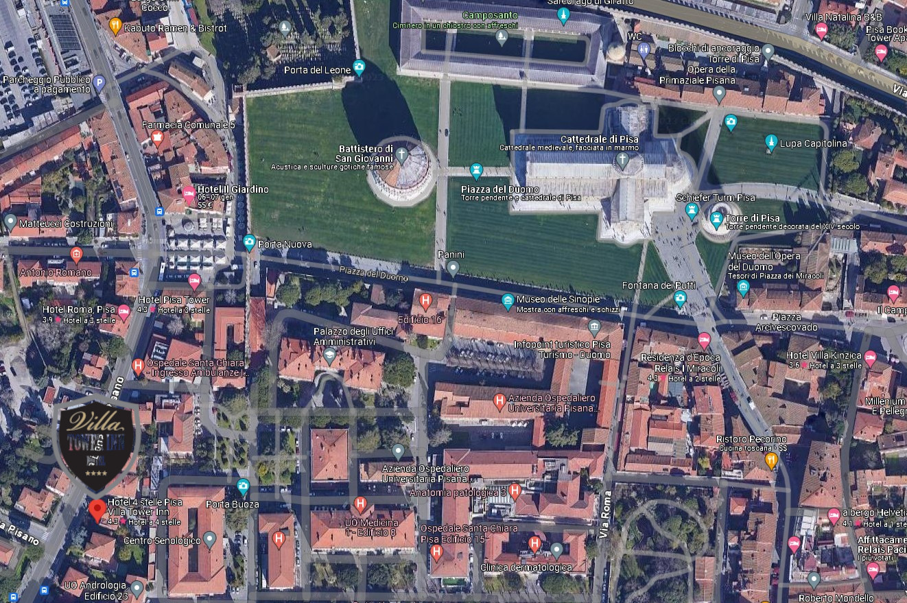 mappa-hotel-pisa-4-stelle-villa